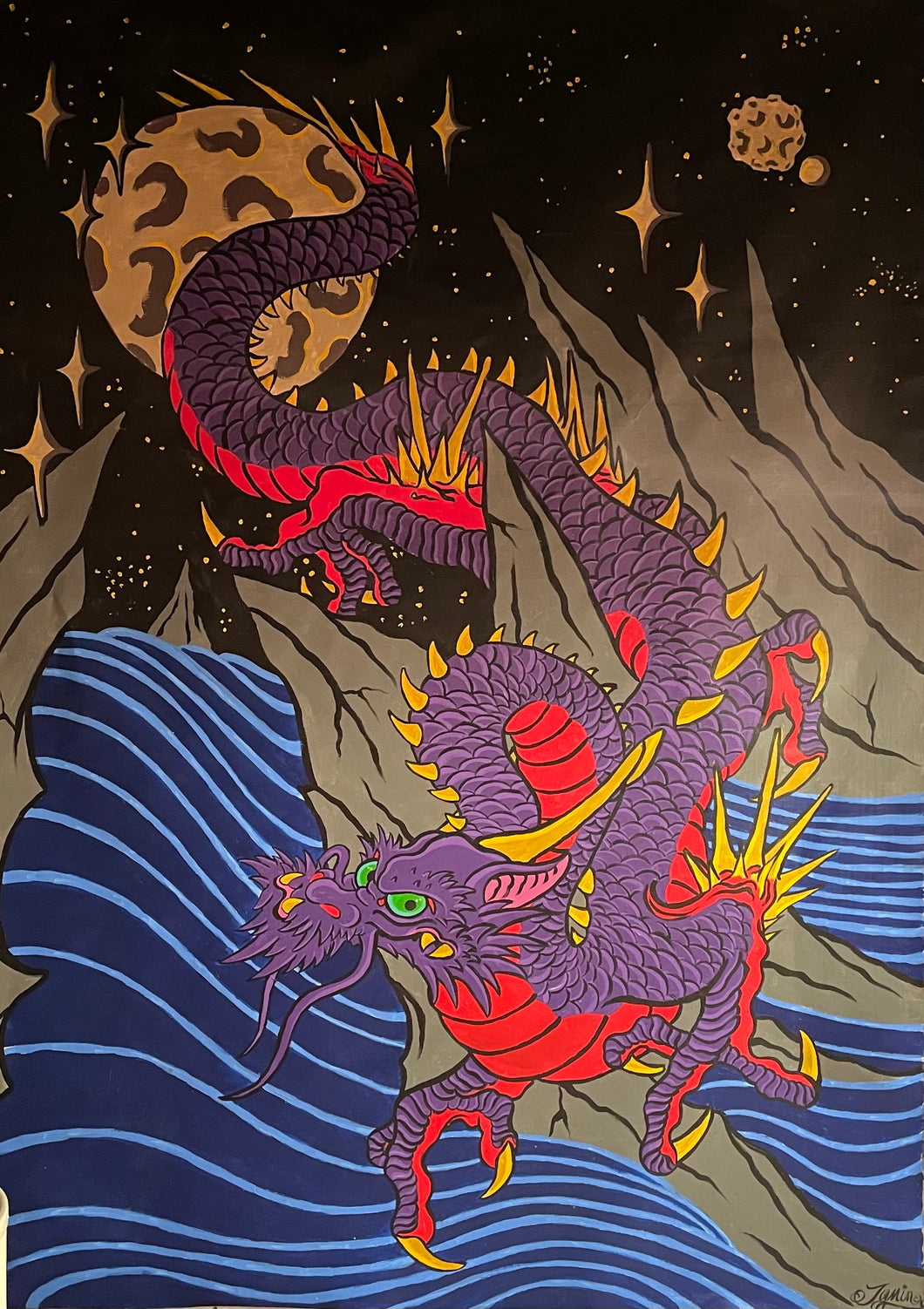 Dragon at sea
